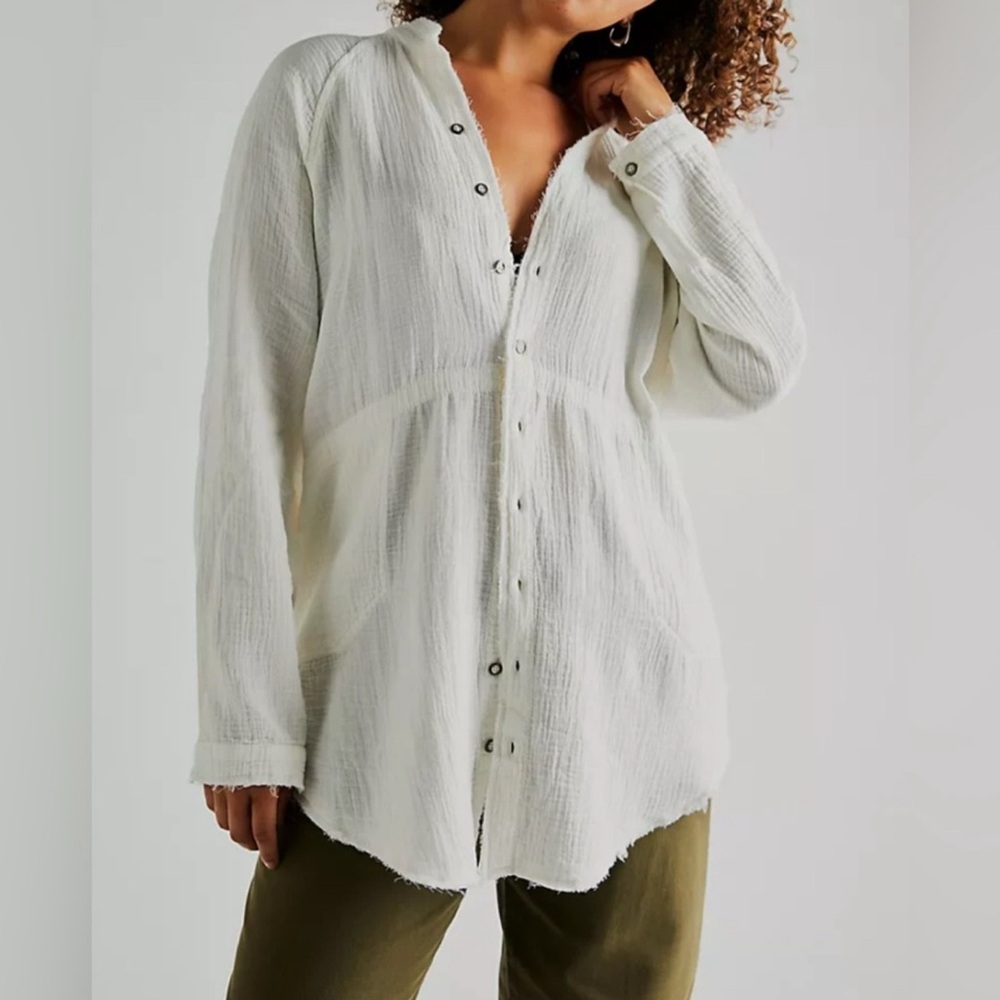 🌻 Free People Summer Daydream Button Down Tunic
